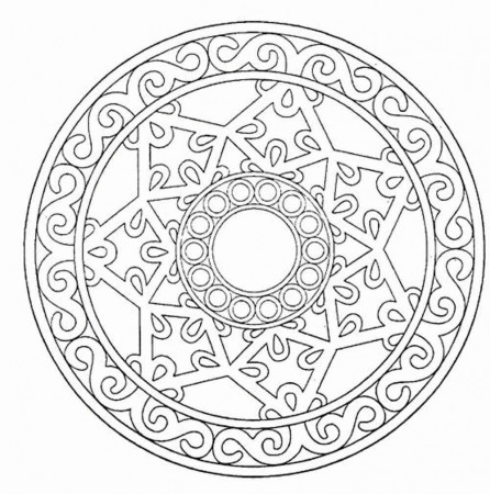 Free Printable Mandala Coloring Pages For Adults Image 18 ...
