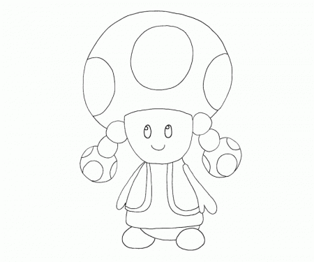 Toadette Coloring Page - Coloring Pages for Kids and for Adults