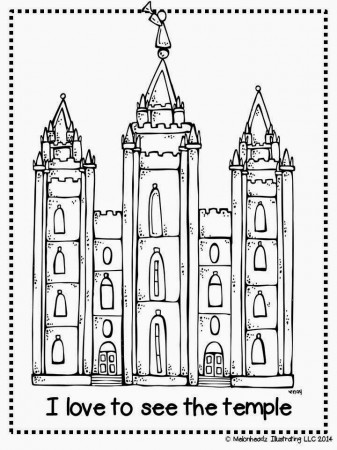 LDS Temple Coloring Pages