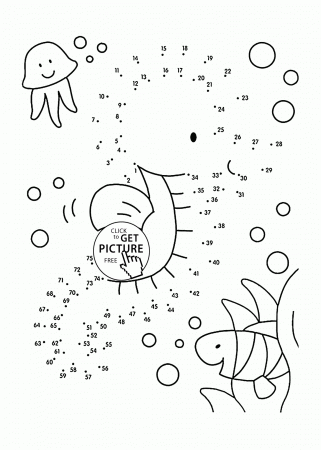 Connect The Dots Coloring Pages For Kindergarten