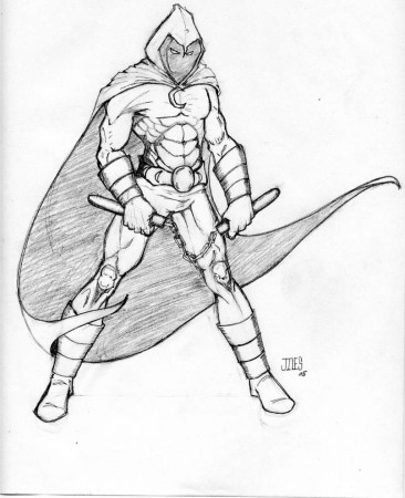 Moon Knight by 1Jiles on DeviantArt | Moon knight, Comic art, Sketches