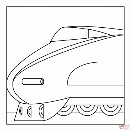 Bullet Train coloring page | Free Printable Coloring Pages