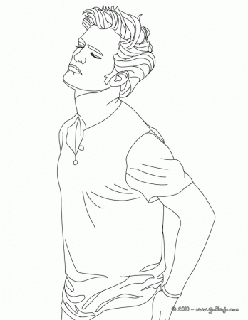 Of Robert Pattinson - Coloring Pages for Kids and for Adults