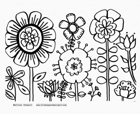 Flowers Coloring Sheets | Free Coloring Sheet