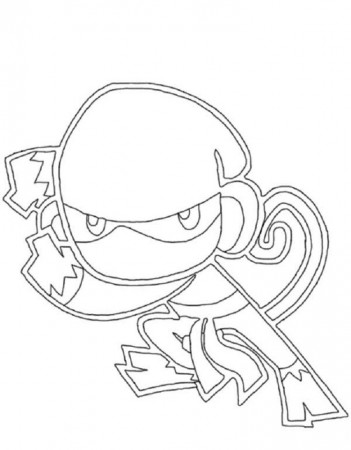 ninja monkey coloring pagespinterest.com