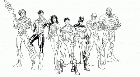 Dc Super Heroes - Coloring Pages for Kids and for Adults
