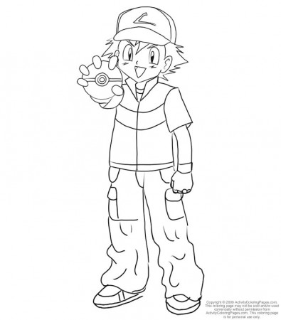 Ash Pokemon Xy Coloring Pages - Coloring Pages For All Ages