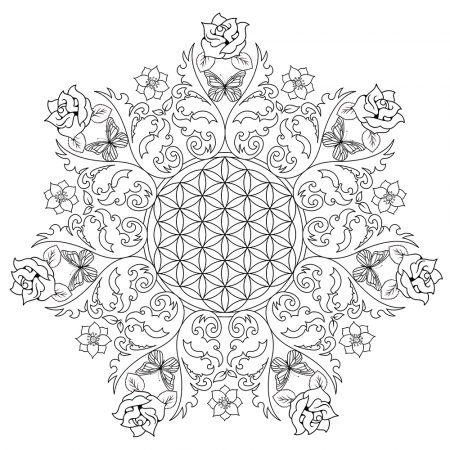 Flower Coloring Pages for Adults - Best Coloring Pages For Kids