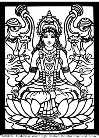 lakshmi | Раскраски для взрослых, Рисунки, Раскраски