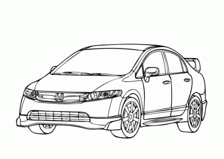 Honda civic coloring book to print and online