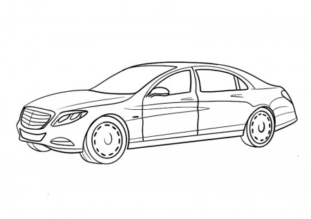 Maybach Limousine Coloring Book to print and online