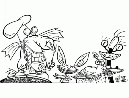 Aaahh! Real Monsters Coloring Pages | Coloring Books at Retro Reprints -  The world's largest coloring book archive!