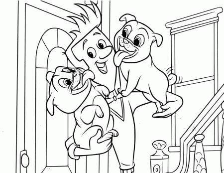 Bingo with Rolly And Bob Coloring Pages - Puppy Dog Pals Coloring Pages - Coloring  Pages For Kids And Adults