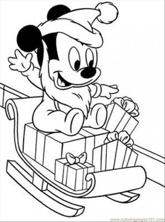 Coloring Pages For Christmas Disney - Coloring