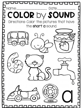 Color by Code Short Vowel Sound - Tannery Loves teaching