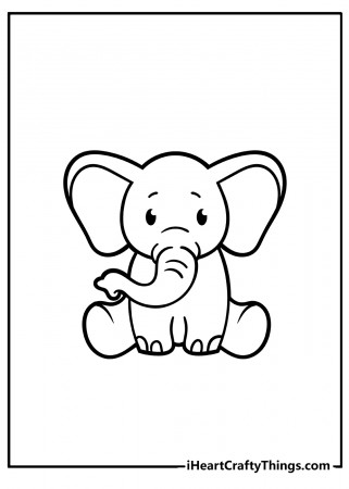 Printable Elephant Coloring Pages (Updated 2022)
