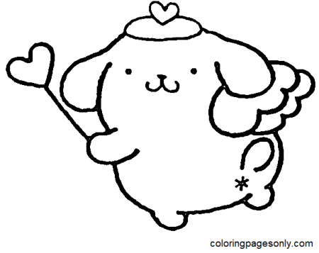 Pompompurin Angel Coloring Pages - Pompompurin Coloring Pages - Coloring  Pages For Kids And Adults