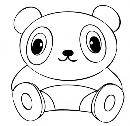 Get This Cute Panda Stuffed Toy Coloring Pages !