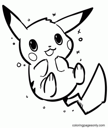 Cute Baby Pikachu Coloring Pages - Pikachu Coloring Pages - Coloring Pages  For Kids And Adults