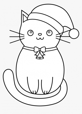 Pusheen Cat Clipart Coloring Pages - Kawaii Easy Cat Drawing, HD Png  Download , Transparent Png Image - PNGitem