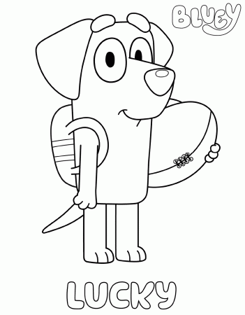 Lucky Blueys Coloring Pages - Coloring Cool