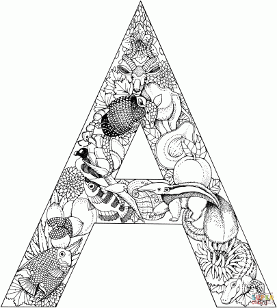 Pin by Blissful1 on Letters | Alphabet letters to print, Alphabet coloring  pages, Animal alphabet letters