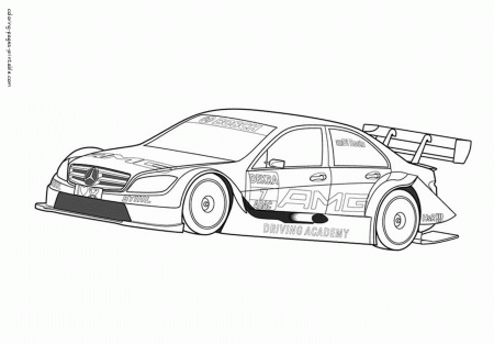 Sports car coloring pages for boys