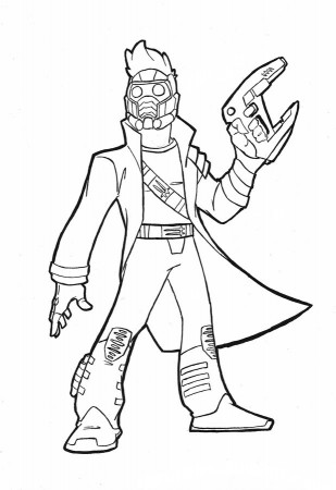 Coloring pages: Coloring pages: Star-Lord, printable for kids & adults, free