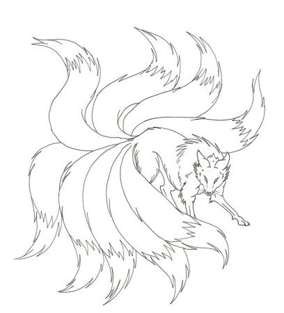 nine tailed fox drawings for kids - Google Search | Fox tattoo ...