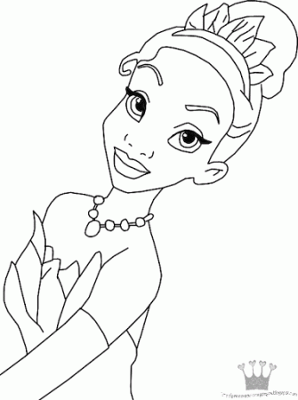 Disney Princess Tiana Coloring Pages Printable - Get Coloring Pages