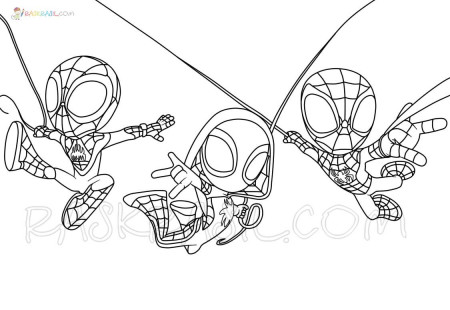 Spidey and His Amazing Friends Coloring Pages | Spider coloring page,  Detailed coloring pages, Coloring pages