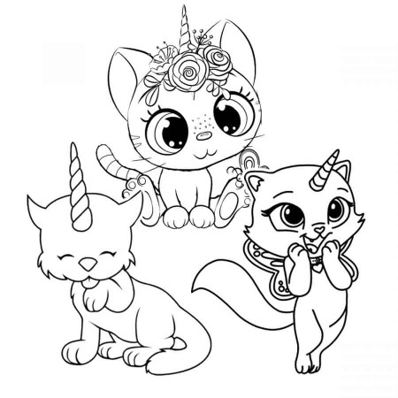 41 Cutest Unicorn Cat Coloring Pages- Free! - Artsy Pretty Plants