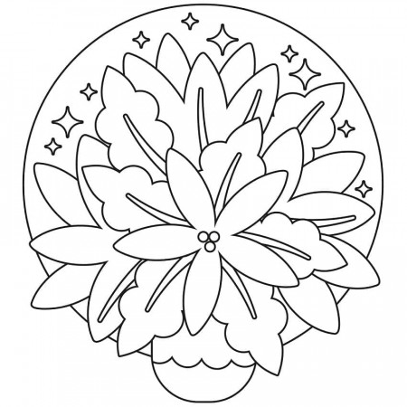 Poinsettia Coloring Pages - Free Printable Coloring Pages for Kids