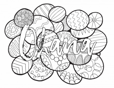 Names — Free Coloring Pages — Stevie Doodles