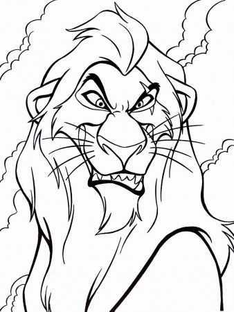 drawing scar lion king - Clip Art Library
