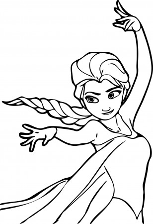 Elsa Magic Coloring Page - Wecoloringpage.com | Elsa coloring pages,  Cartoon coloring pages, Frozen coloring pages