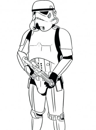 Stormtrooper 3 Coloring Page - Free Printable Coloring Pages for Kids