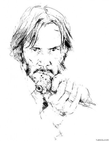 John Wick Coloring Page » Turkau