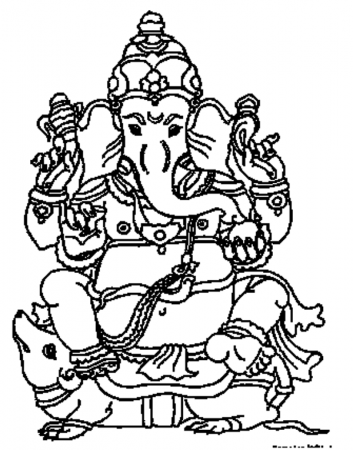 Hindu Mythology: Ganesh #96878 (Gods and Goddesses) – Printable coloring  pages