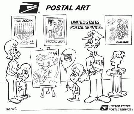 10 Pics of Preschool Post Office Coloring Pages - Post Office ...