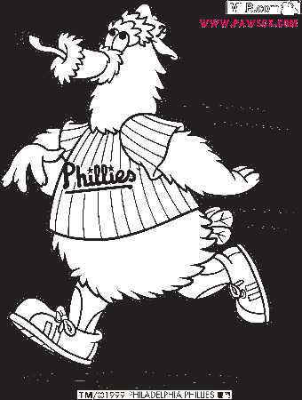 Phillies Phanatic Coloring Page