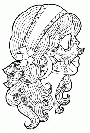 coloring pages black lilac kitty cozy book corner day of the dead ...