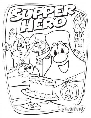Veggie tales coloring pages download and print for free
