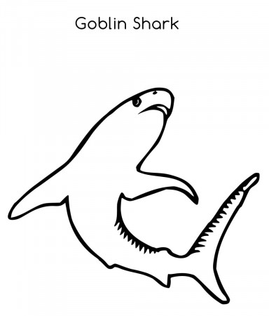 Goblin Shark Coloring Pages - Get Coloring Pages