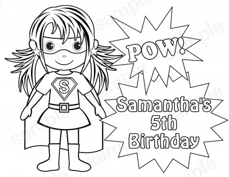 female cartoon superhero coloring pages - Clip Art Library