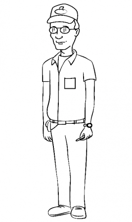 King of the Hill Coloring Pages - Coloring Pages For Kids And Adults