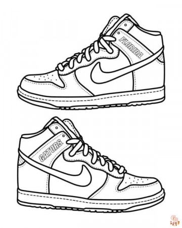 Jordan Shoes Coloring Pages - Printable, Free, and Easy to Color