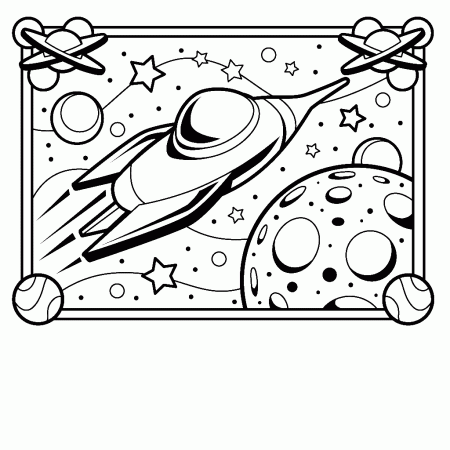 Outer Space Coloring Pages - HiColoringPages