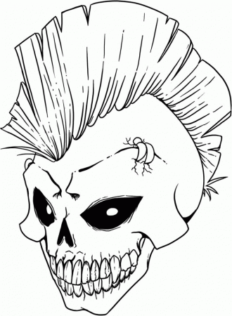 Printable Skulls Coloring Pages - Coqoon.co