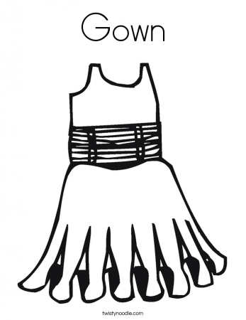 Dress Coloring Pages - Twisty Noodle